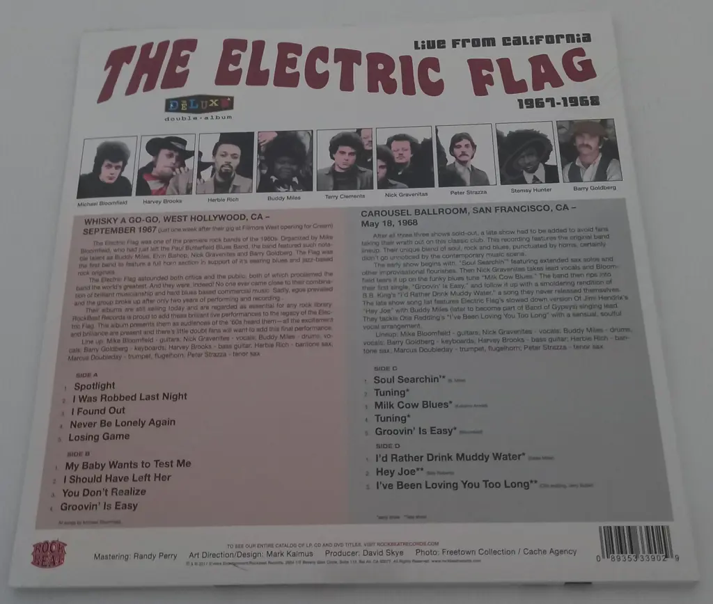The Electric Flag, Live From California 1967-1968, (Sealed Album) Image 1++